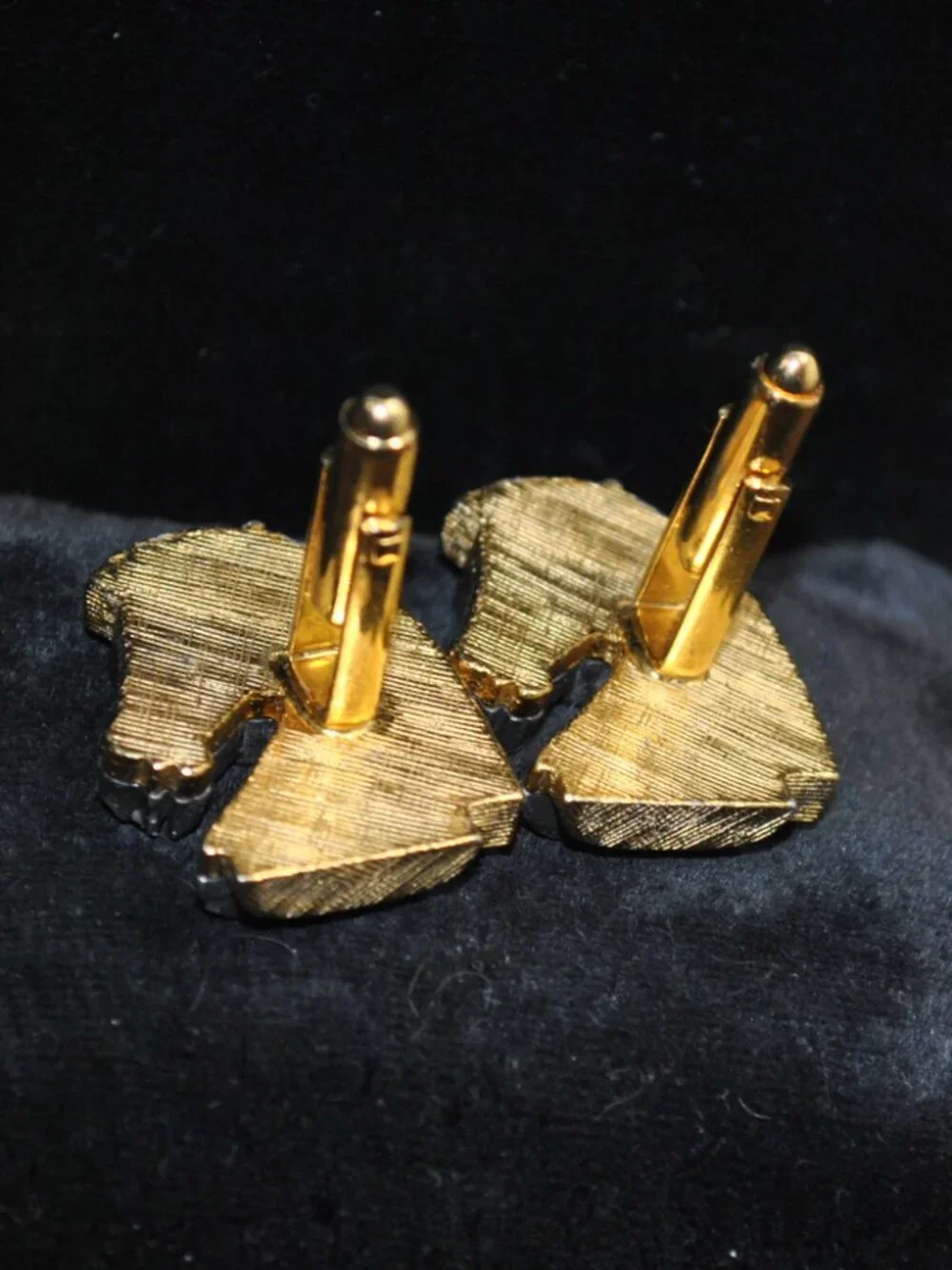 Vintage Mid-century Dante Metal Horse Head Cufflinks